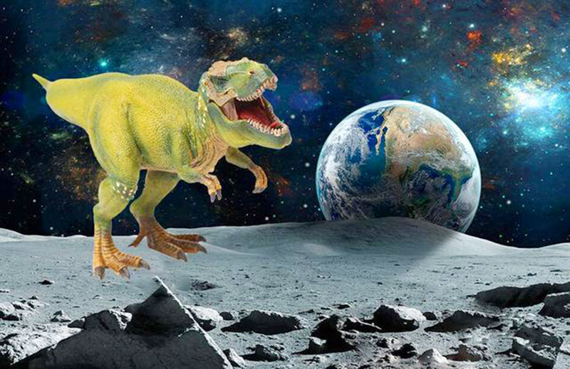 恐龙或在6500万年前去了月球，难道真有恐龙文明？